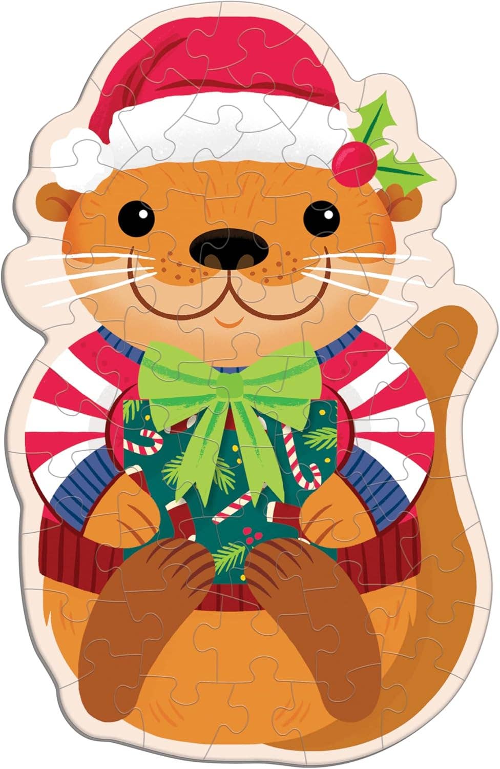 Cinnamon Otter 48 Piece Scratch and Sniff Shaped Mini Puzzle