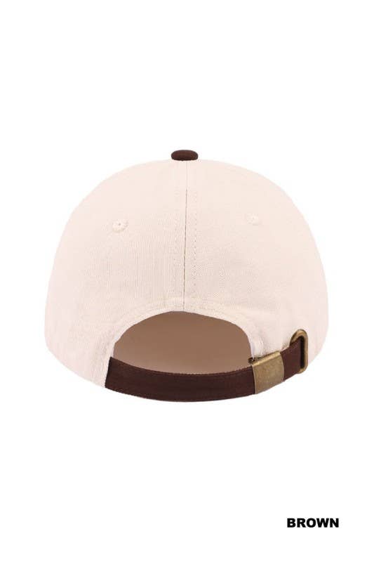 Mom's Club Two Tone Canvas Cotton Cap