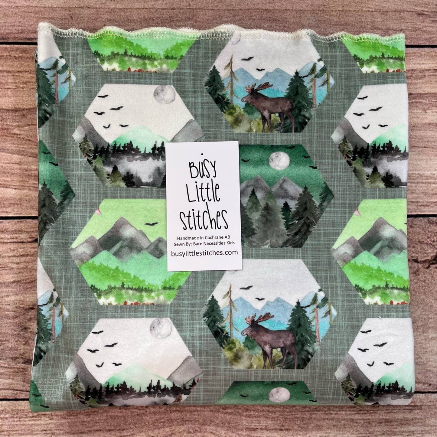 Hexed Wilderness Green Toddler Blanket