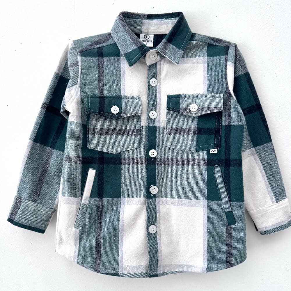 Timberline Flannel Shacket(Green)