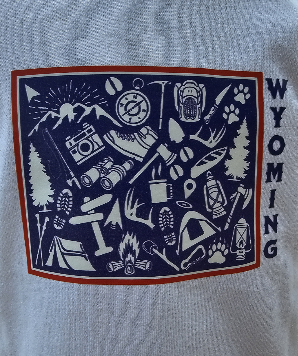 Wyoming State/ Outdoors Tee
