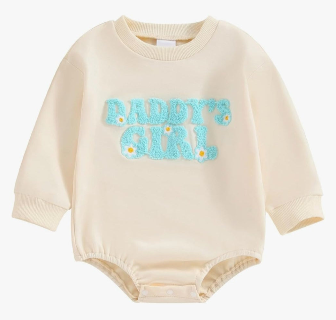 Daddy's Girl Embroidery Romper