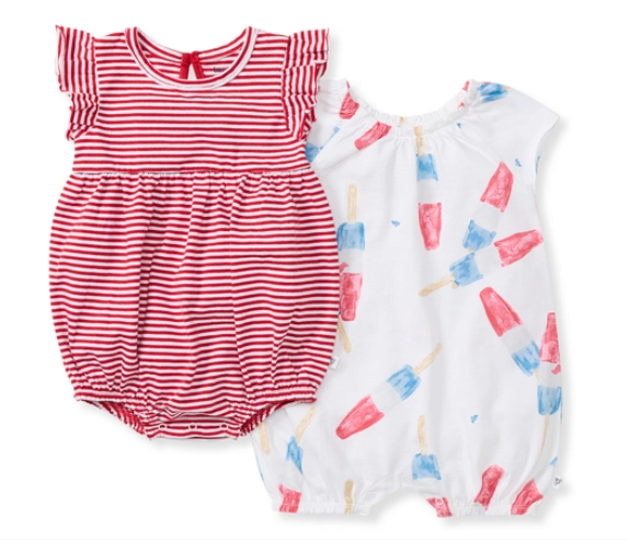 (Baby) Girls 2 Pack Rocket Pop Romper