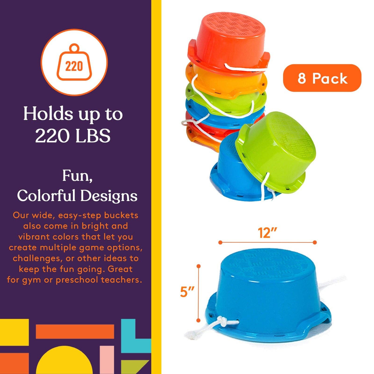 Little Explorers Balance Stepping Stones – 8 Piece Set