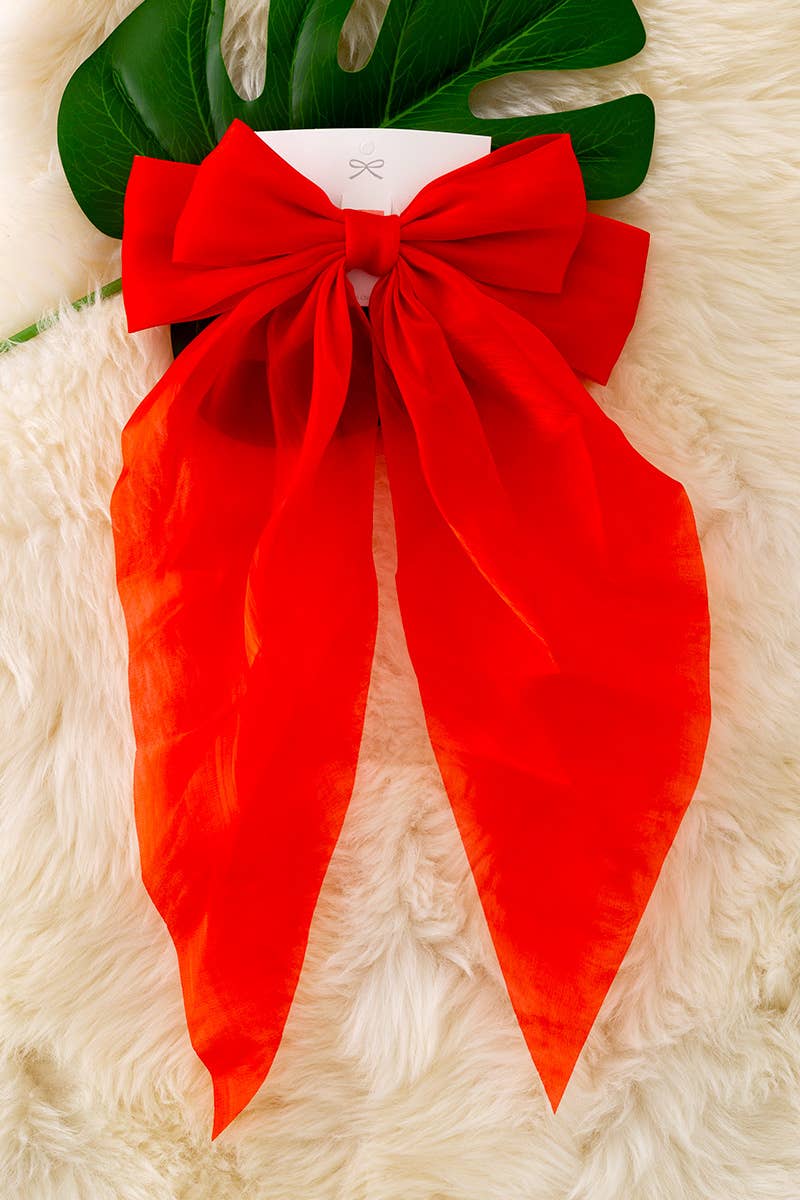 COQUETTE ❤️CHIFFON❤️ HAIR BOWS AVAILABLE IN 5COLORS