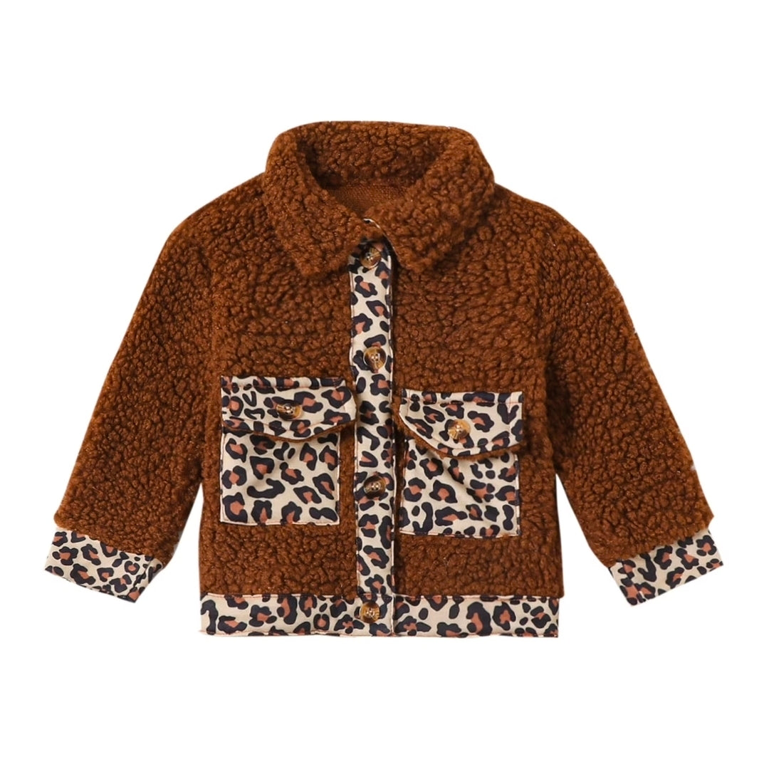 Wild Cozy Leopard Sherpa