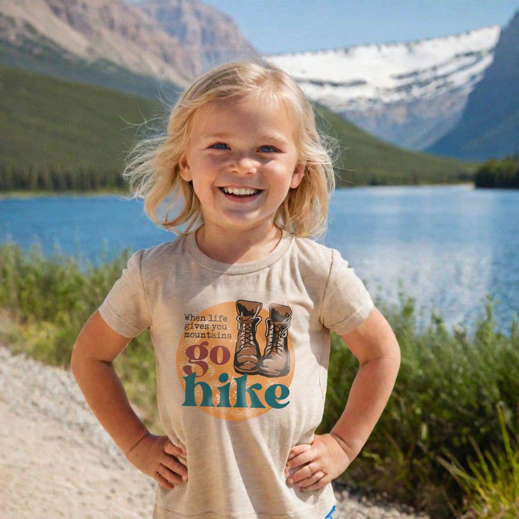 Go Hike Mountains Outdoor Adventure Tee