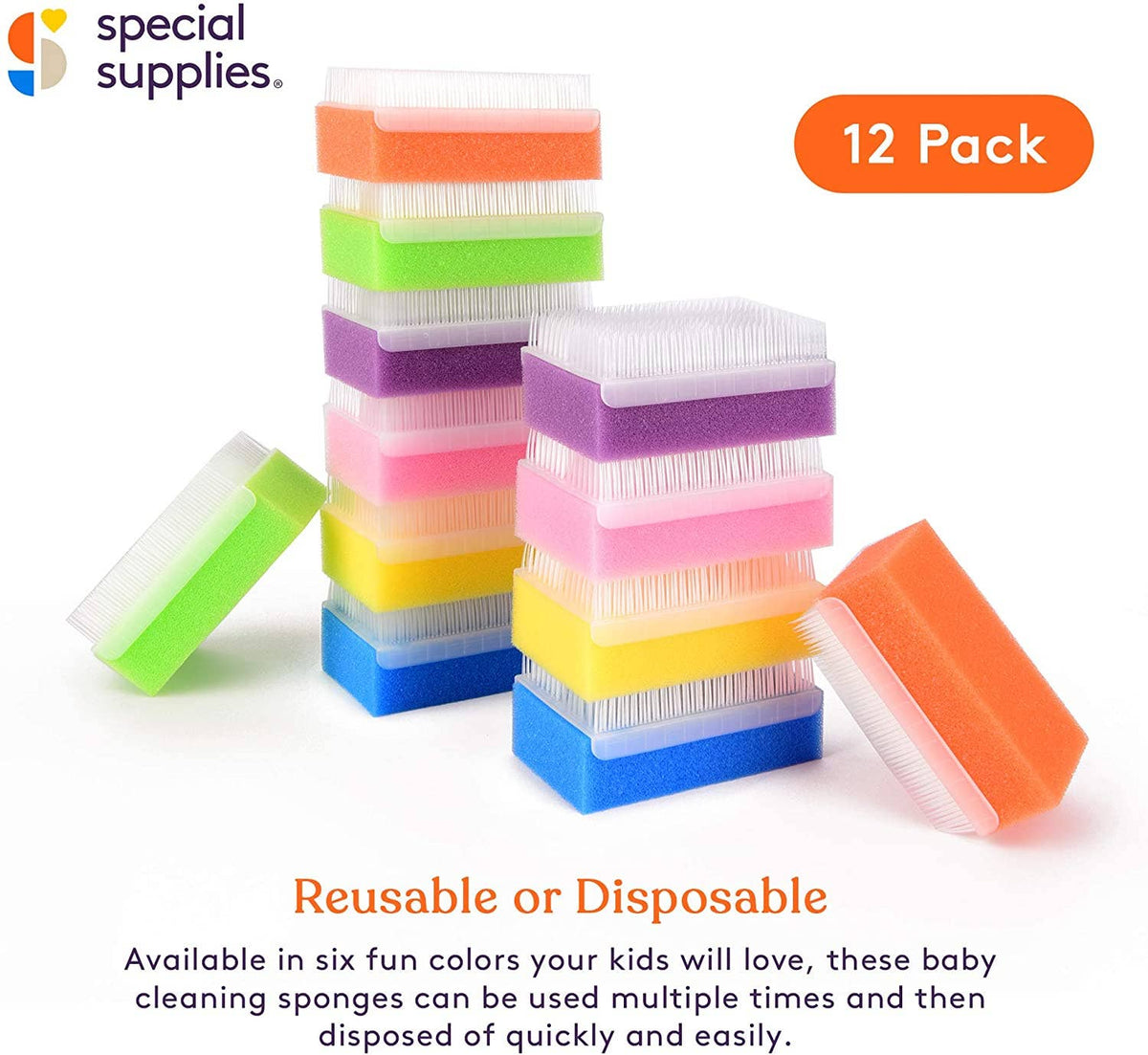 Sensory Brushes & Sponges – 6 Pack