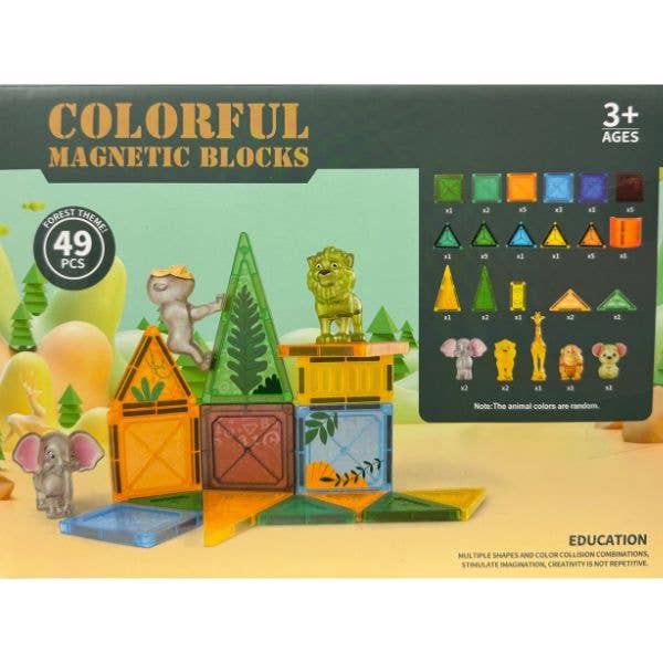 Safari Magnetic Tile Set  49PC Set