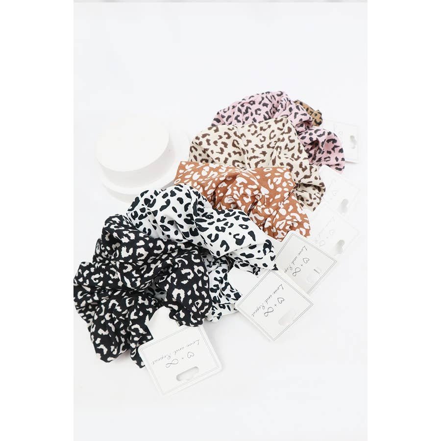 Large Leopard Scrunchie