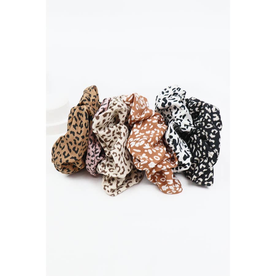 Large Leopard Scrunchie