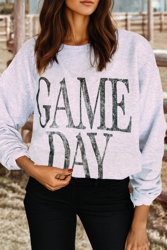 Vintage Game Day Crew Sweatshirt