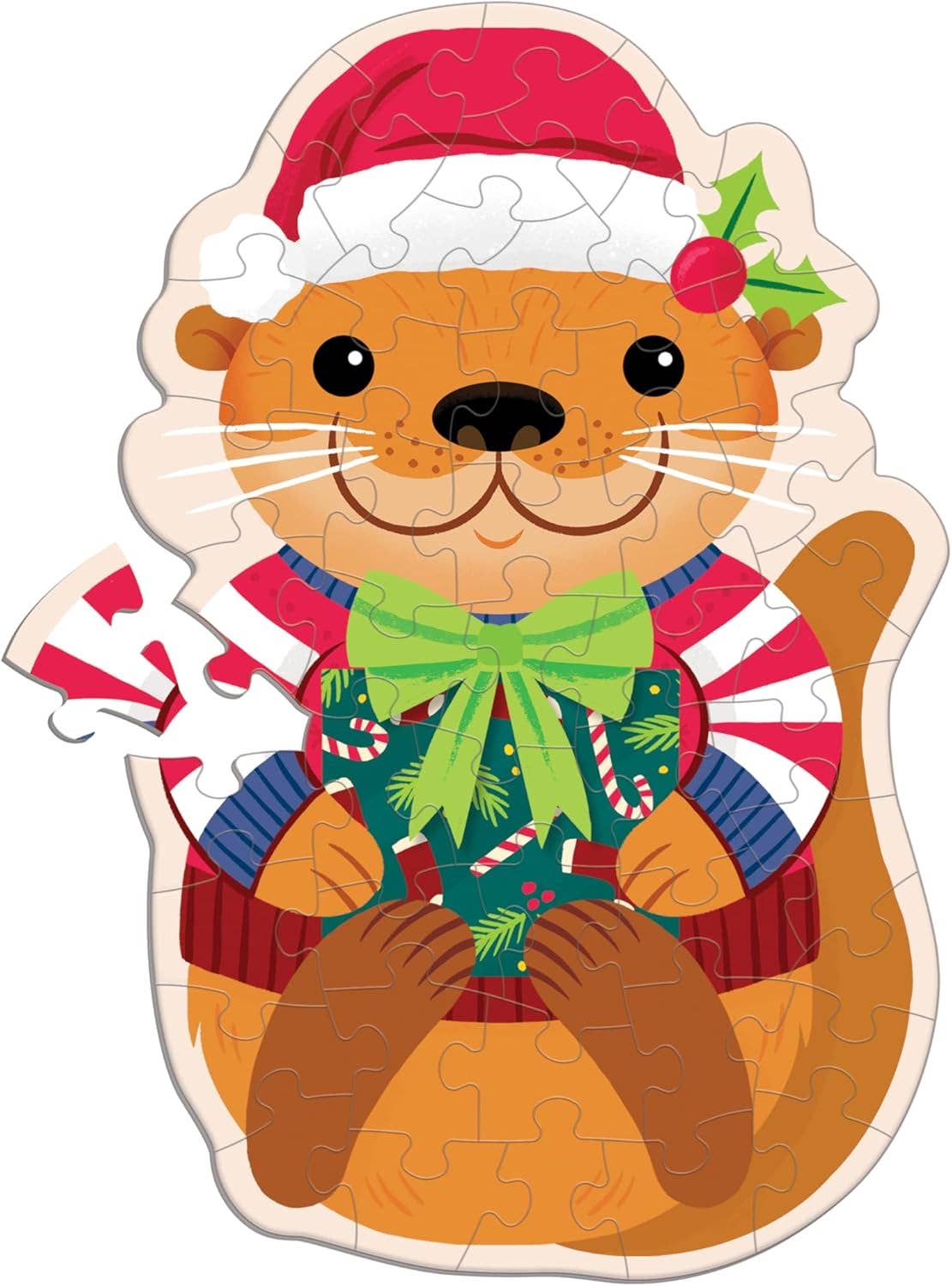 Cinnamon Otter 48 Piece Scratch and Sniff Shaped Mini Puzzle
