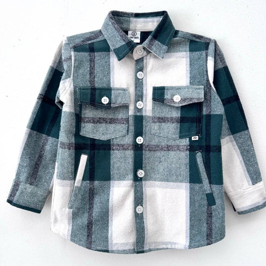 Timberline Flannel Shacket(Green)