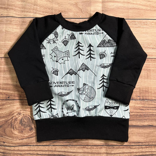 Adventure Awaits Sage Grow With Me Sweater