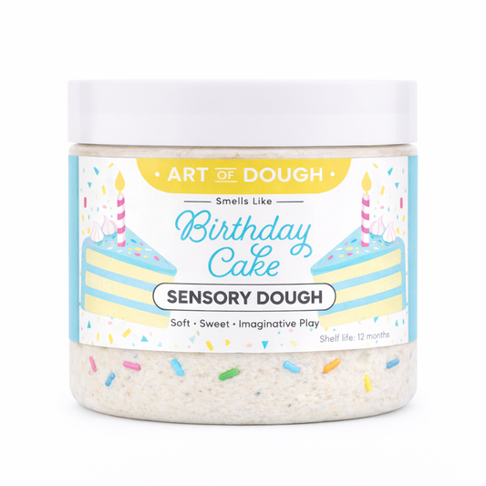 Birthday Cake Sensory Dough