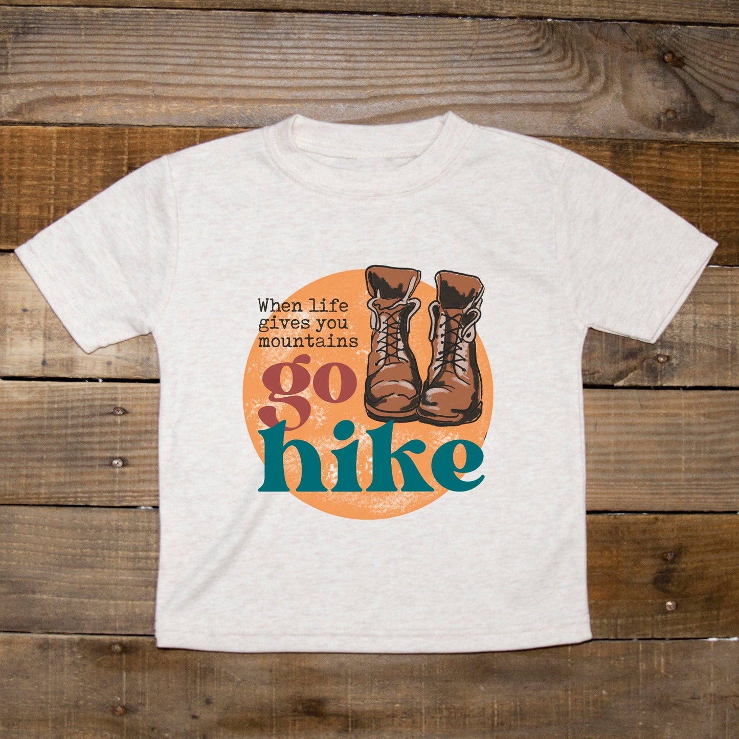 Go Hike Mountains Outdoor Adventure Tee