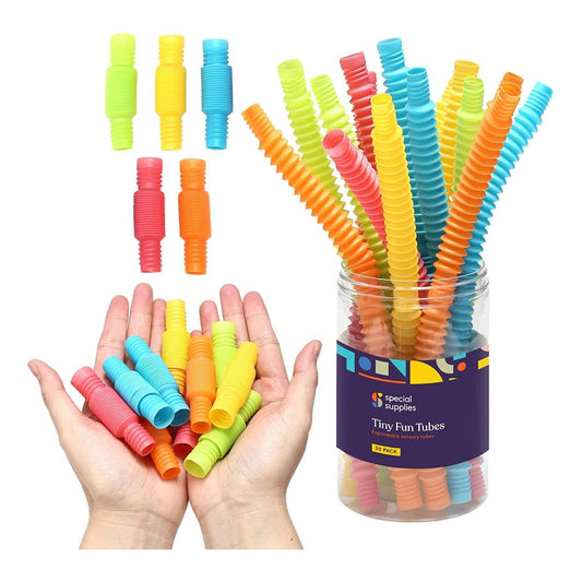 Tiny Sensory Pop Tubes – 30 Pack