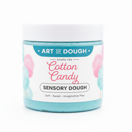 Cotton Candy Sensory Dough