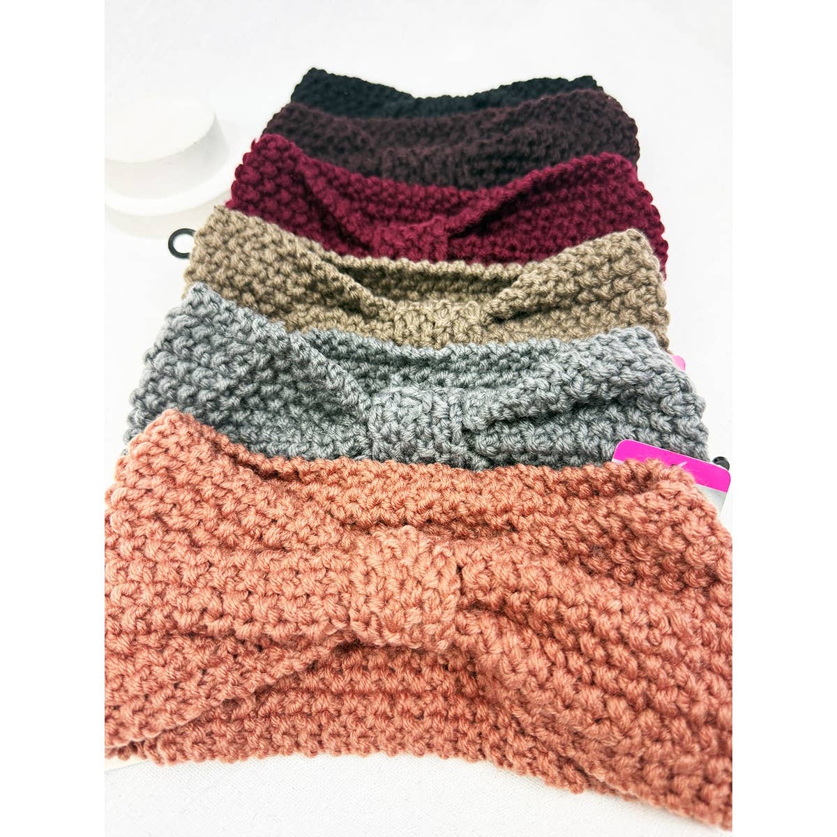 Winter Knitted Cross Knot Crochet Headband
