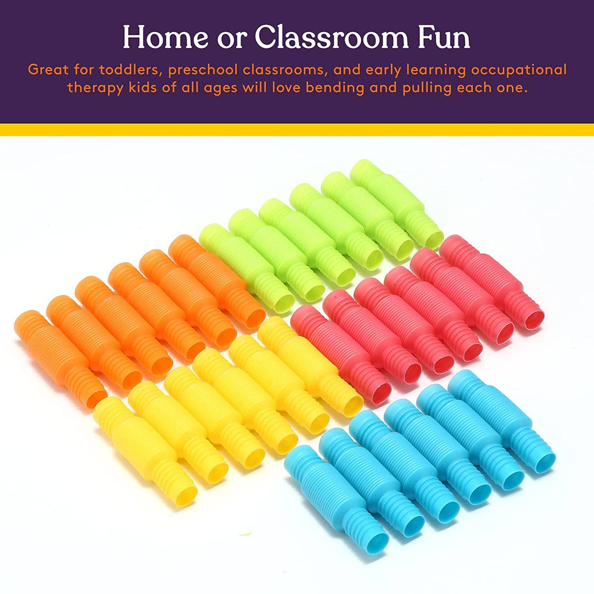 Tiny Sensory Pop Tubes – 30 Pack