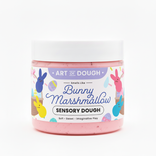 Bunny Marshmallow Sensory Dough