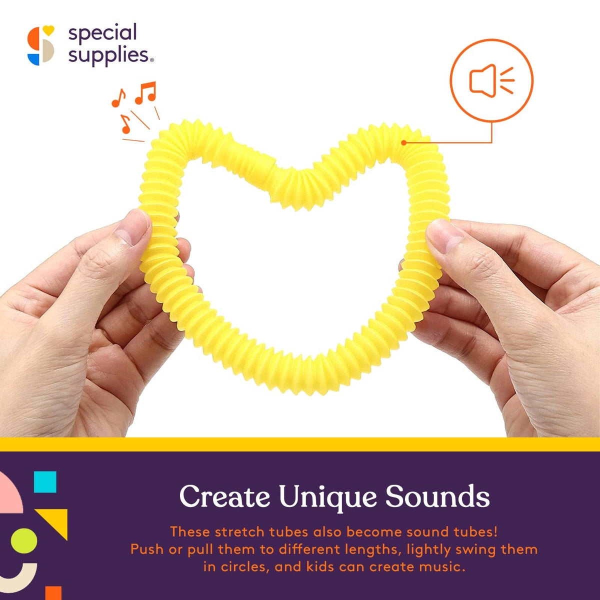 Mini Sensory Pop Tubes – 12 Pack (Primary Colors)