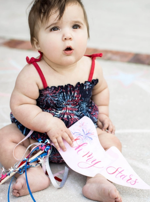 (Baby) Girls Celebrate America Bodysuit