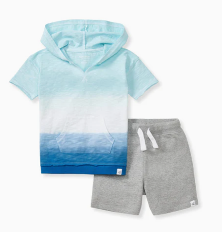 (Big Boys) Double Dip Dye  Hooded Set