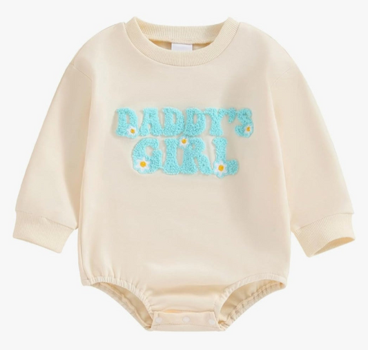 Daddy's Girl Embroidery Romper