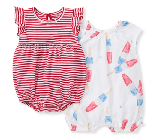 (Baby) Girls  2 Pack Rocket Pop Romper