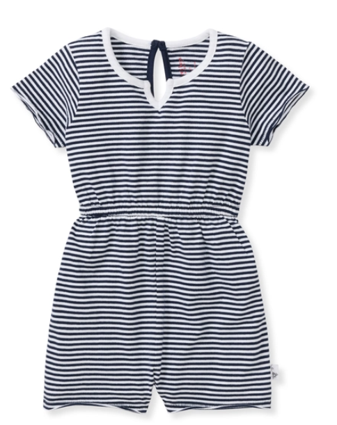 (Baby) Girls Classic Stripe Romper
