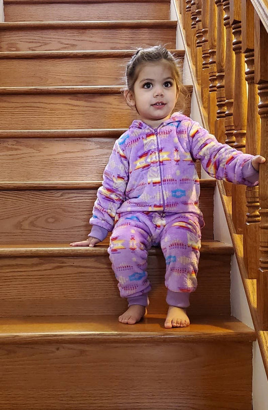 Hooded Toddler Fleece One Piece  (3T-5T)
