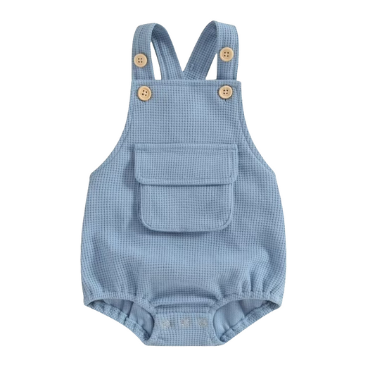 Baby Waffle Knit Bubble Overall