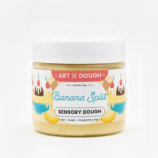 Banana Split Sensory Dough