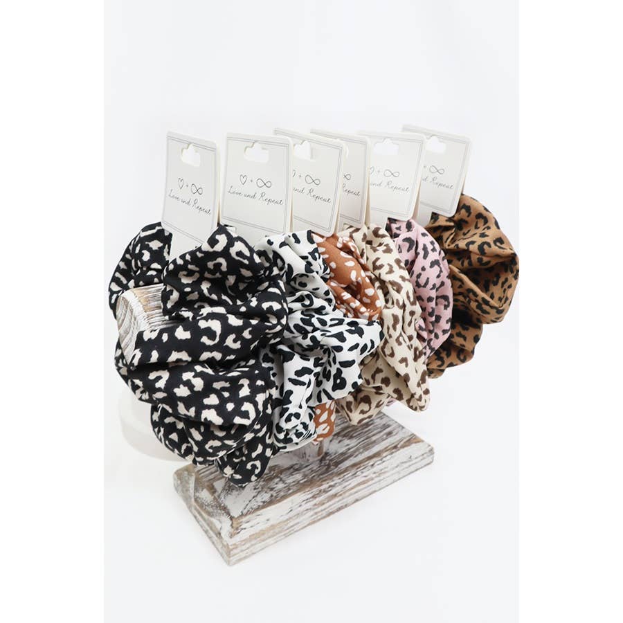 Large Leopard Scrunchie