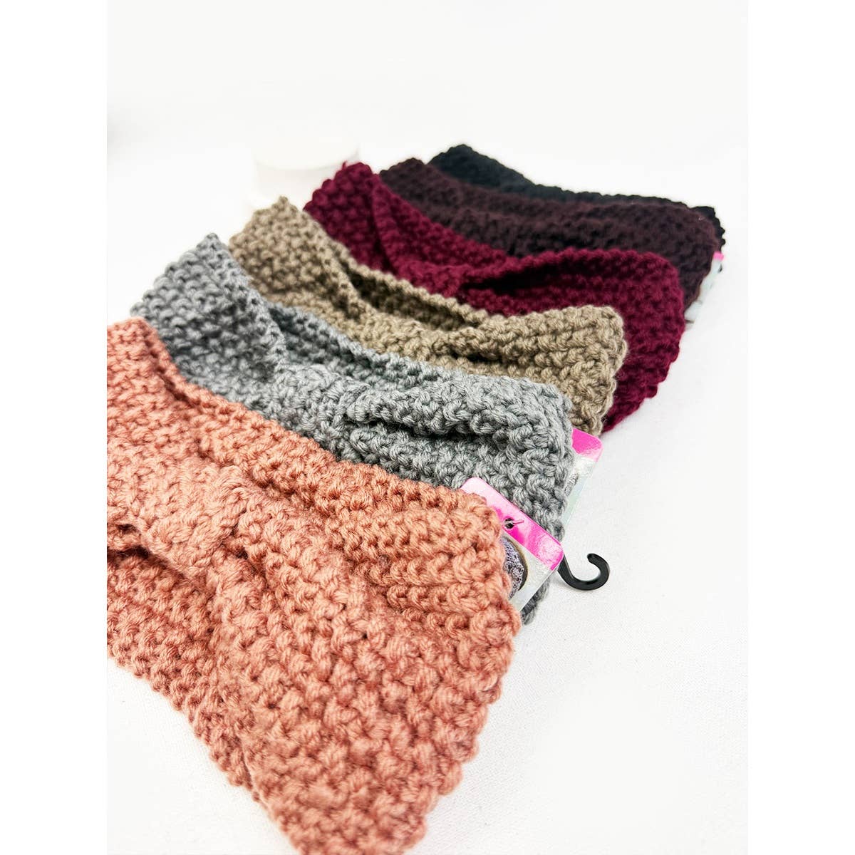 Winter Knitted Cross Knot Crochet Headband
