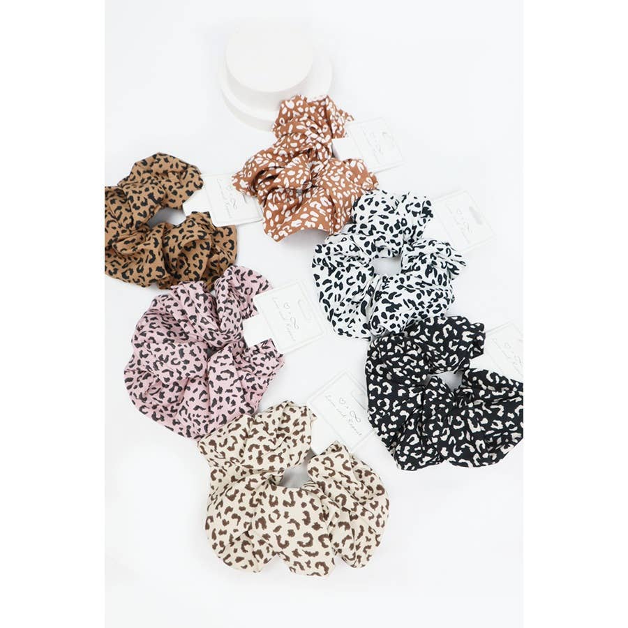 Large Leopard Scrunchie