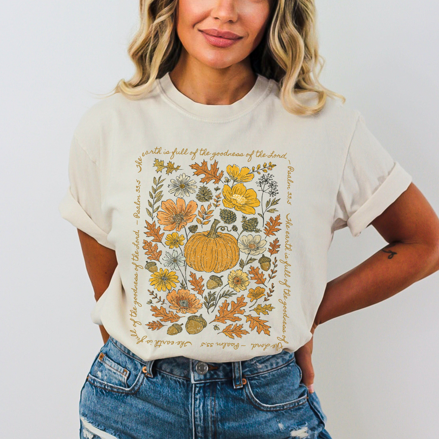 Goodness of the Lord  Christian Fall T Shirt