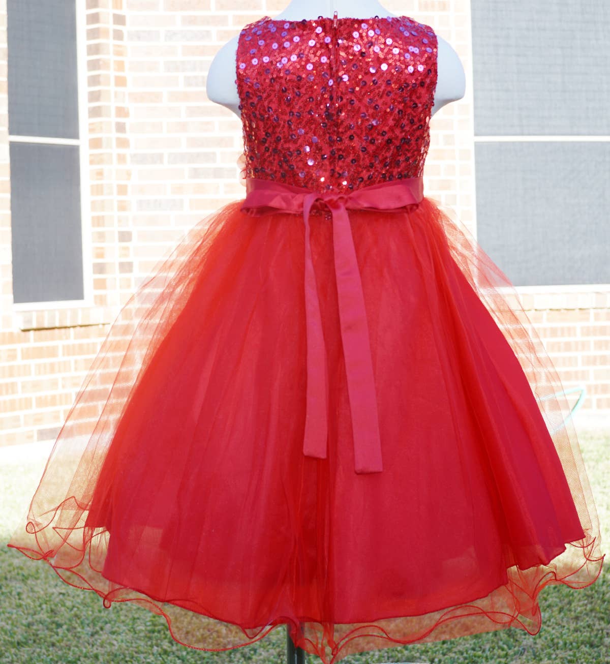 Valentine Beaded Sequin Tulle Dress