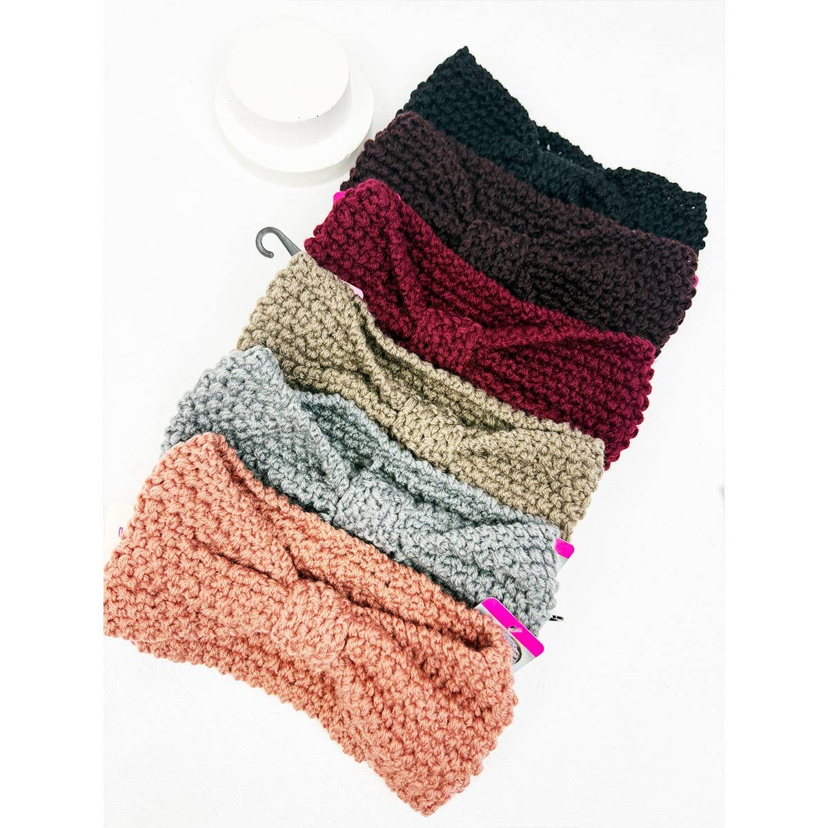 Winter Knitted Cross Knot Crochet Headband