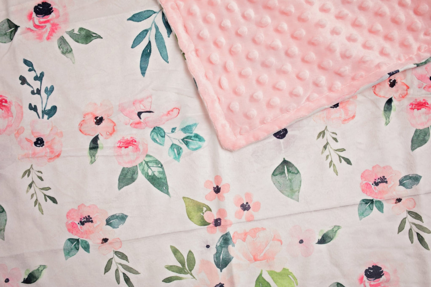 Blush Garden/ Baby Minky Blanket