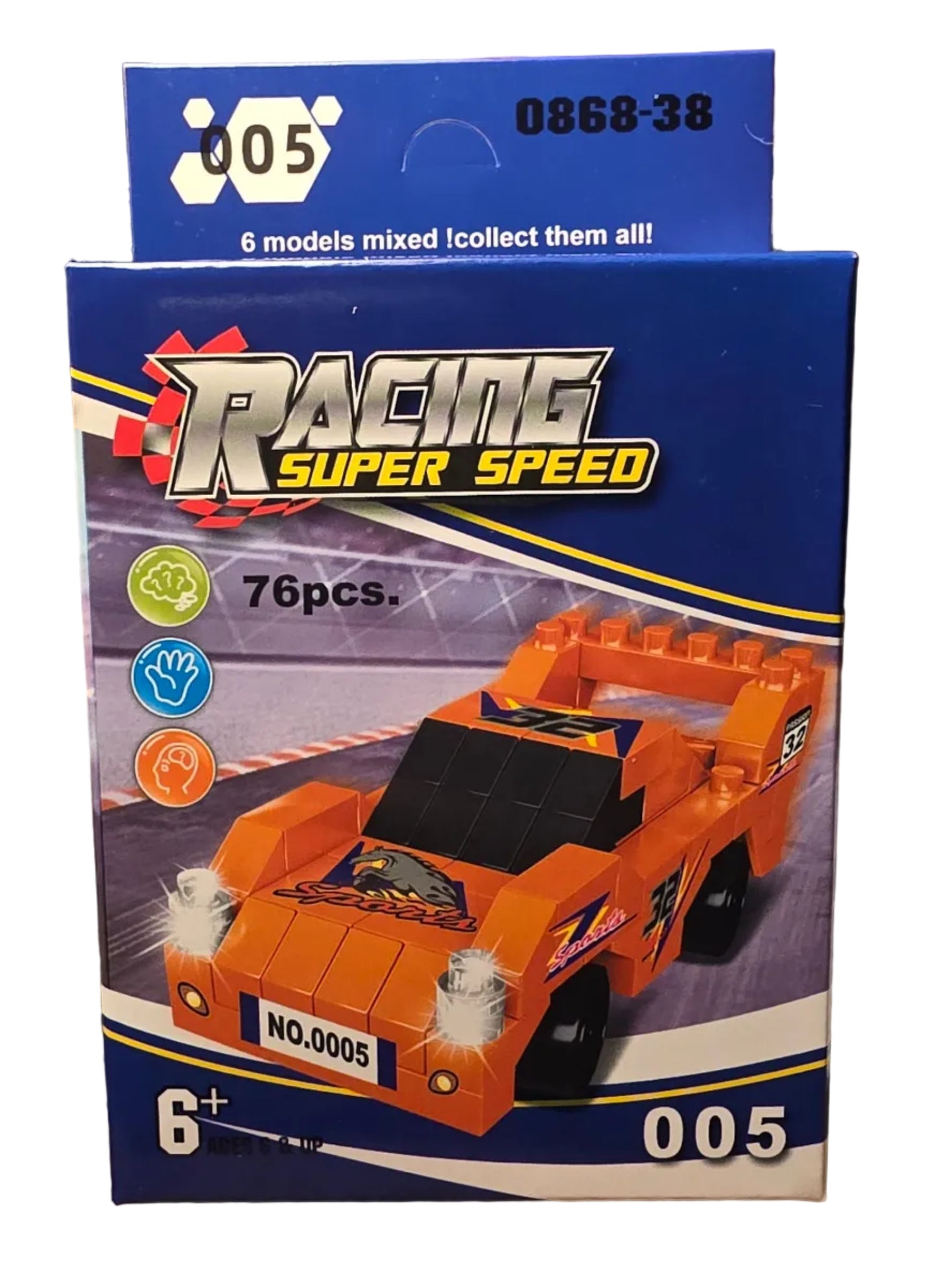 Race Car Building Blocks Set