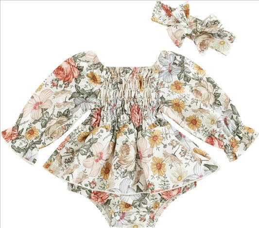 Boho Floral Romper