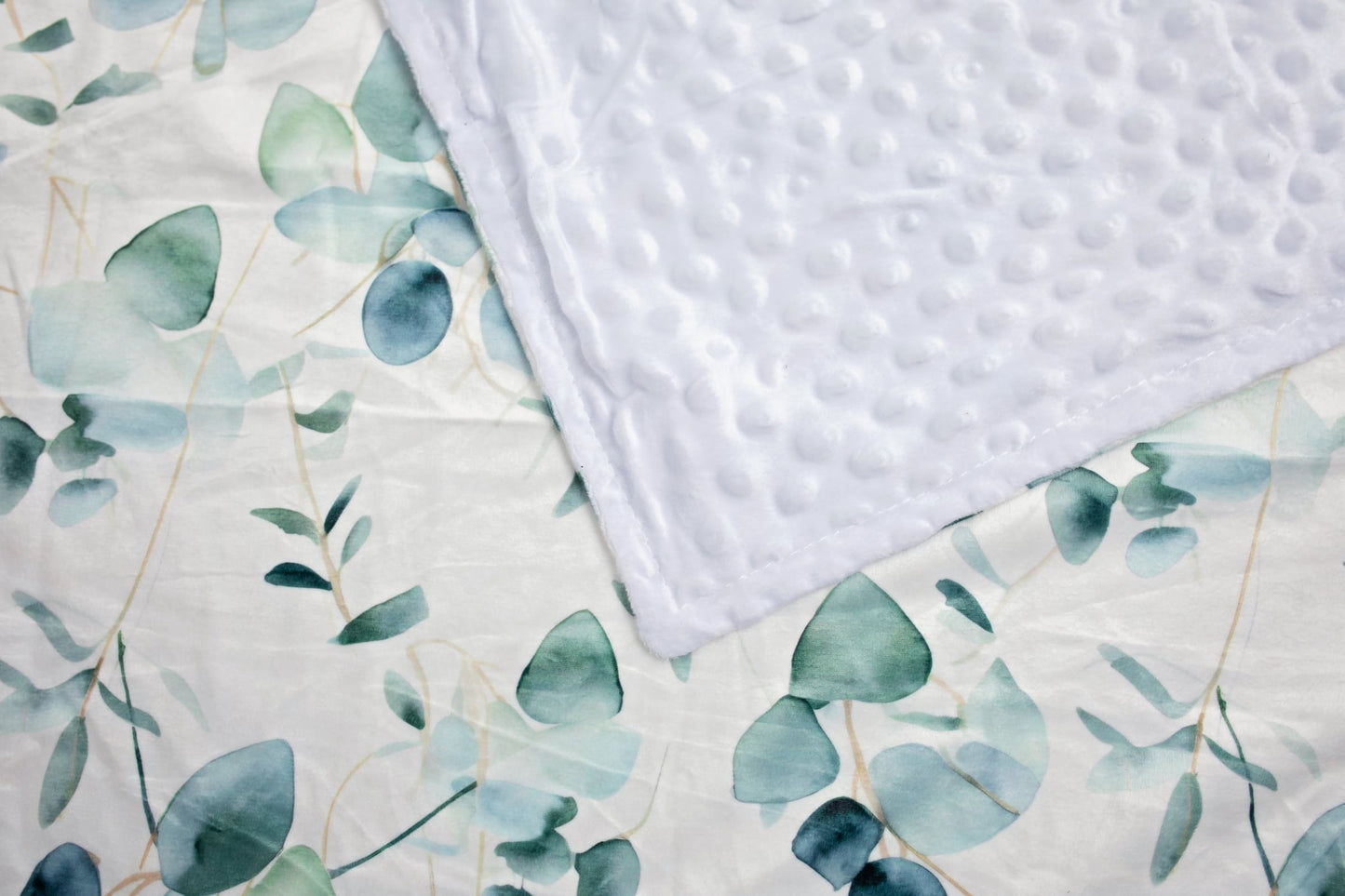 Eucalyptus Dreams/ Baby Minky Blanket