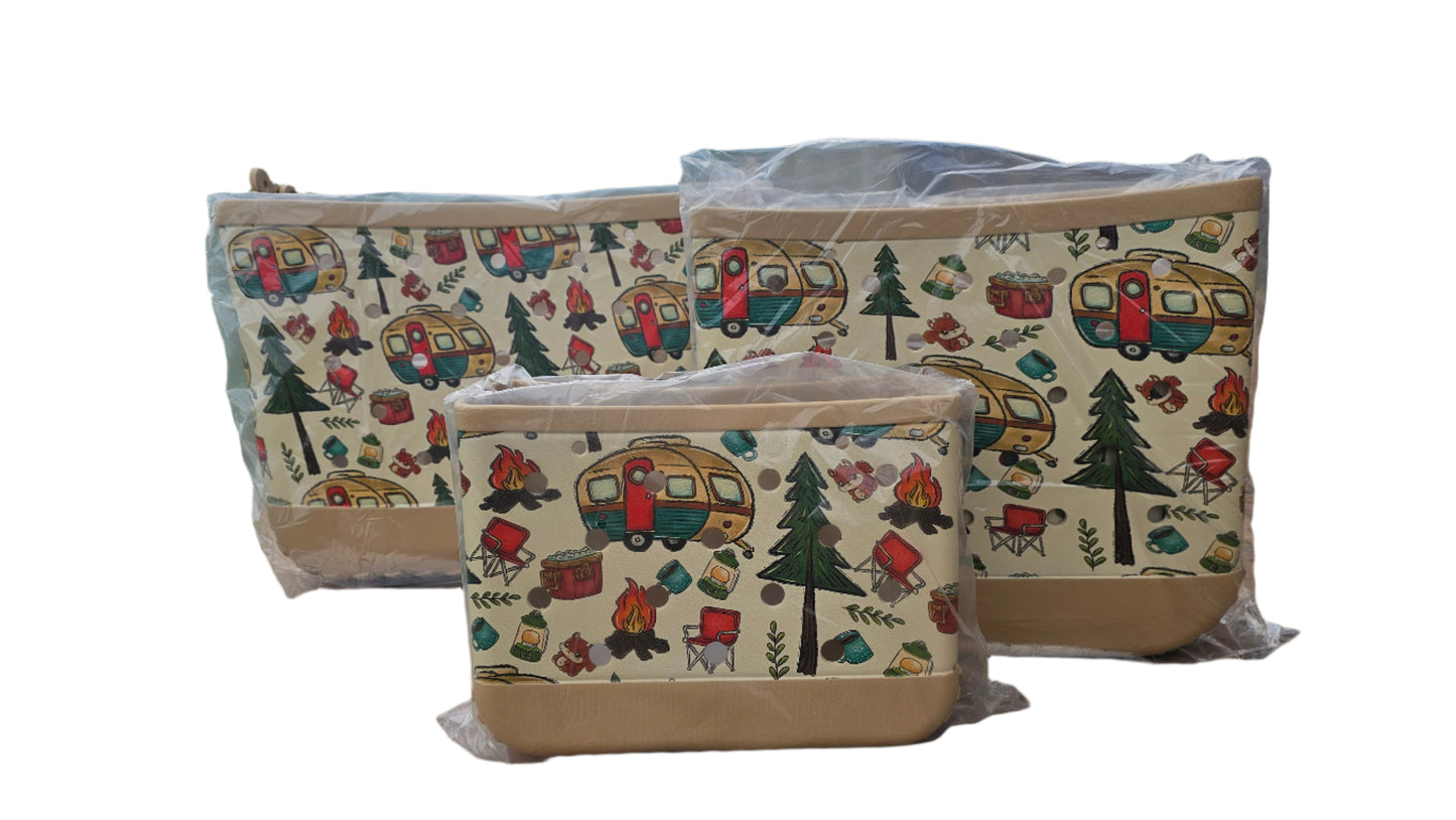 Camping Rubber Tote/3 sizes