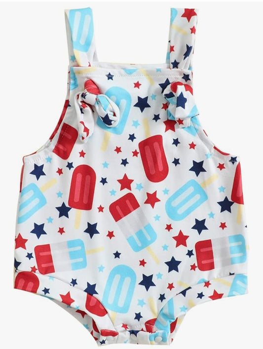 Bomb Pop/4th of July overalls