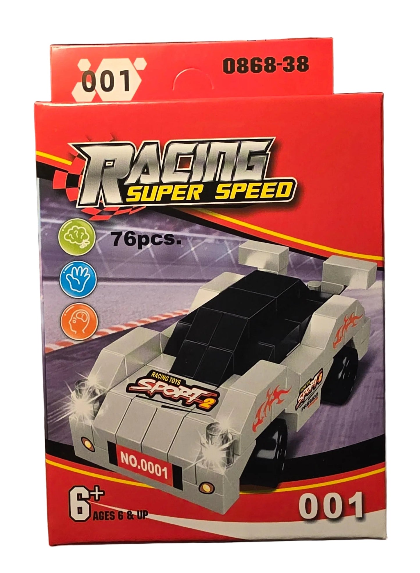 Race Car Building Blocks Set
