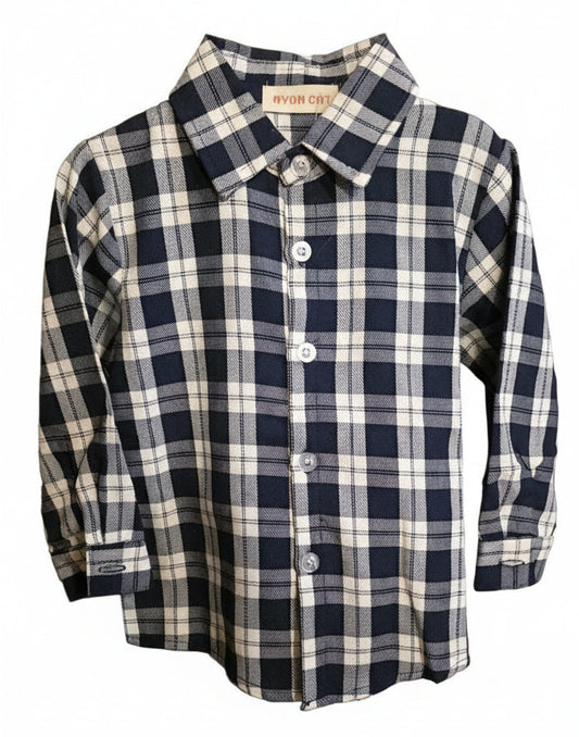 Navy Cabin Check Shirt