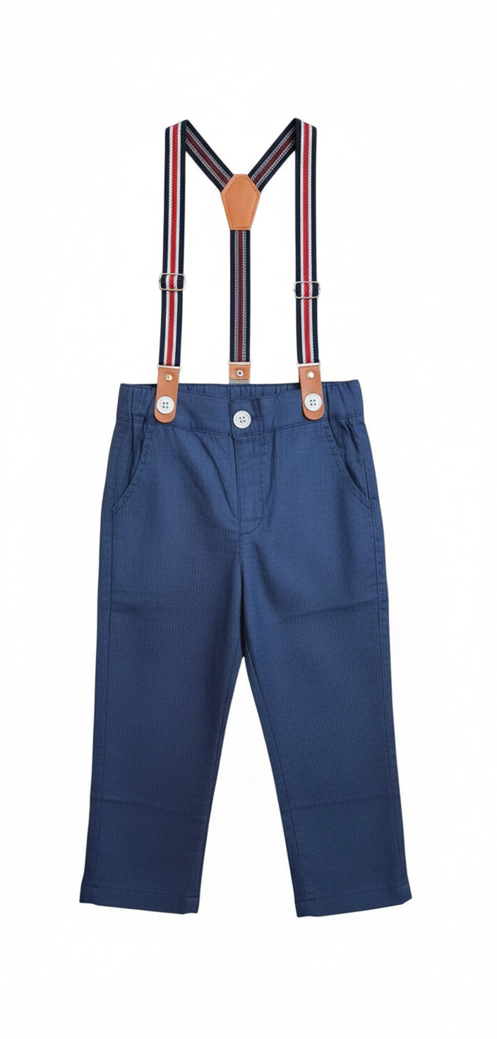 Classic Navy Suspender Trousers